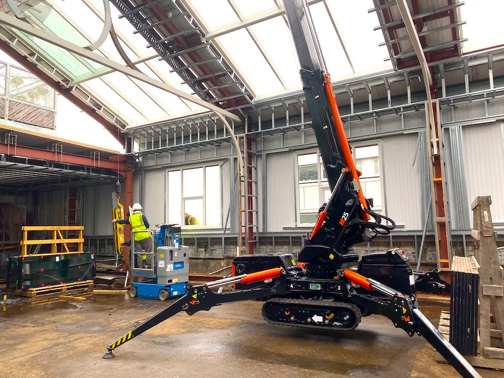 Skylight lifting in a residential area